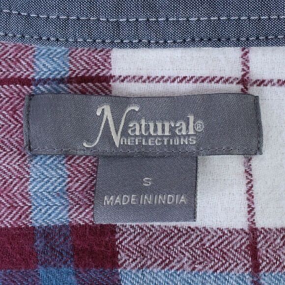 NATURAL REFLECTIONS Flannel Long Sleeve Shirt Women's Size Small - Picture 6 of 6